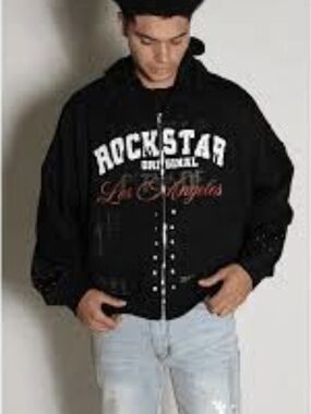 Rockstar Original Los Angeles Full-Zip Graphic Hoodie Jacket.